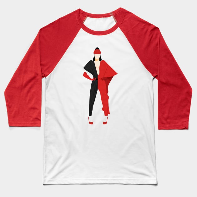 Violet Chachki Baseball T-Shirt by guirodrigues